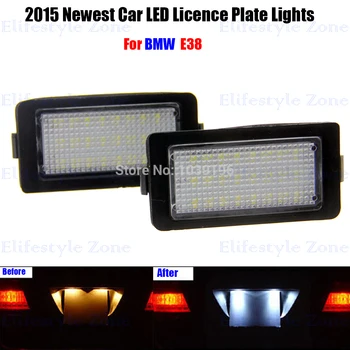 

2 x LED Number License Plate Lamp OBC Error Free 24 LED For BMW E38 740i 740Li 750i 750Li