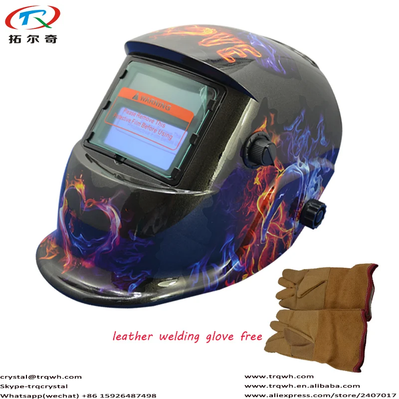 Solar Power+Li Battery Auto Darkening Tig Welding Helmet Welding
