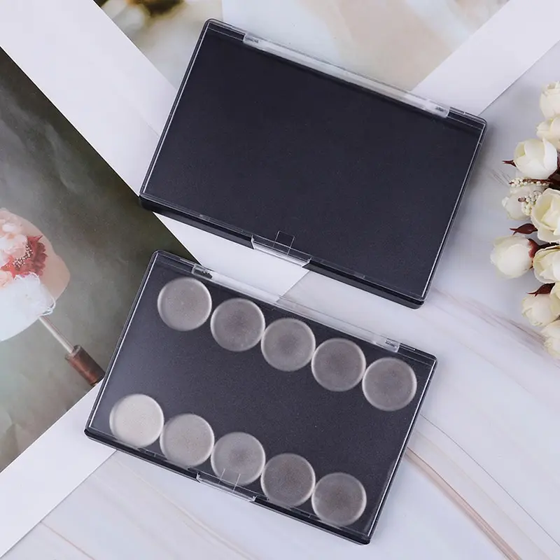 

1pcs Makeup Empty Box 10 Grids Empty Cosmetics Makeup Eyeshadow Concealer Plastic Magnetic Palette Pans DIY Box