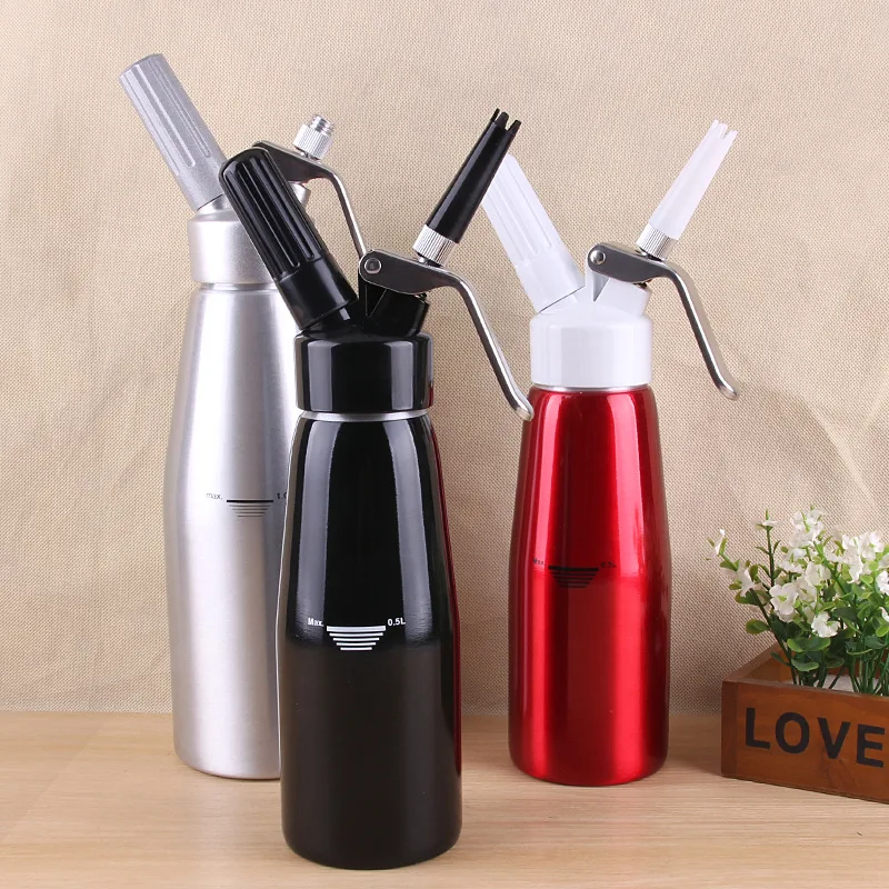 US $94.05 Cream Gun Foam Generator Siphon Mounted Vase Aluminum Alloy Light Cream Mixer Creative Restaurant Kitchen Cooking Utensils 1 Pcs