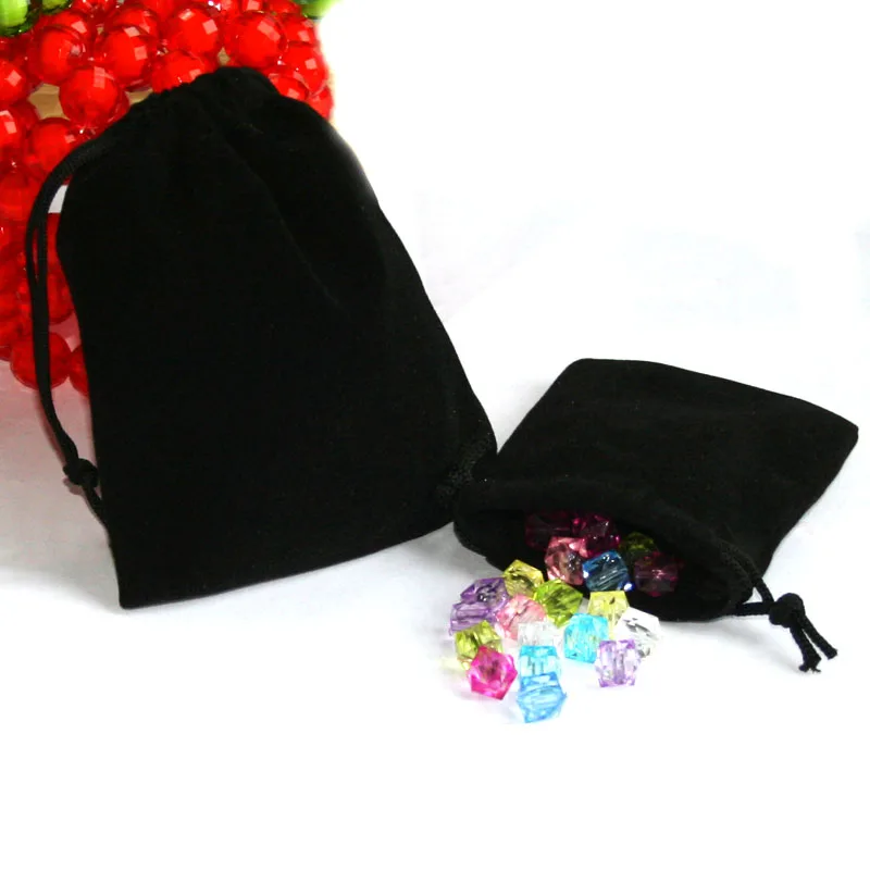 

50pcs/bag Jewelry Packing Velvet bag 7x9cm,packaging bags Drawstring Gift bags & Pouches Wholesale