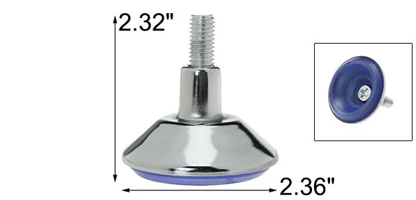 M10 x 20 x 60mm Screw on Furniture Glide Leveling Feet Floor Protector Adjustable Leveler for Desk Leg 5pcs (1)