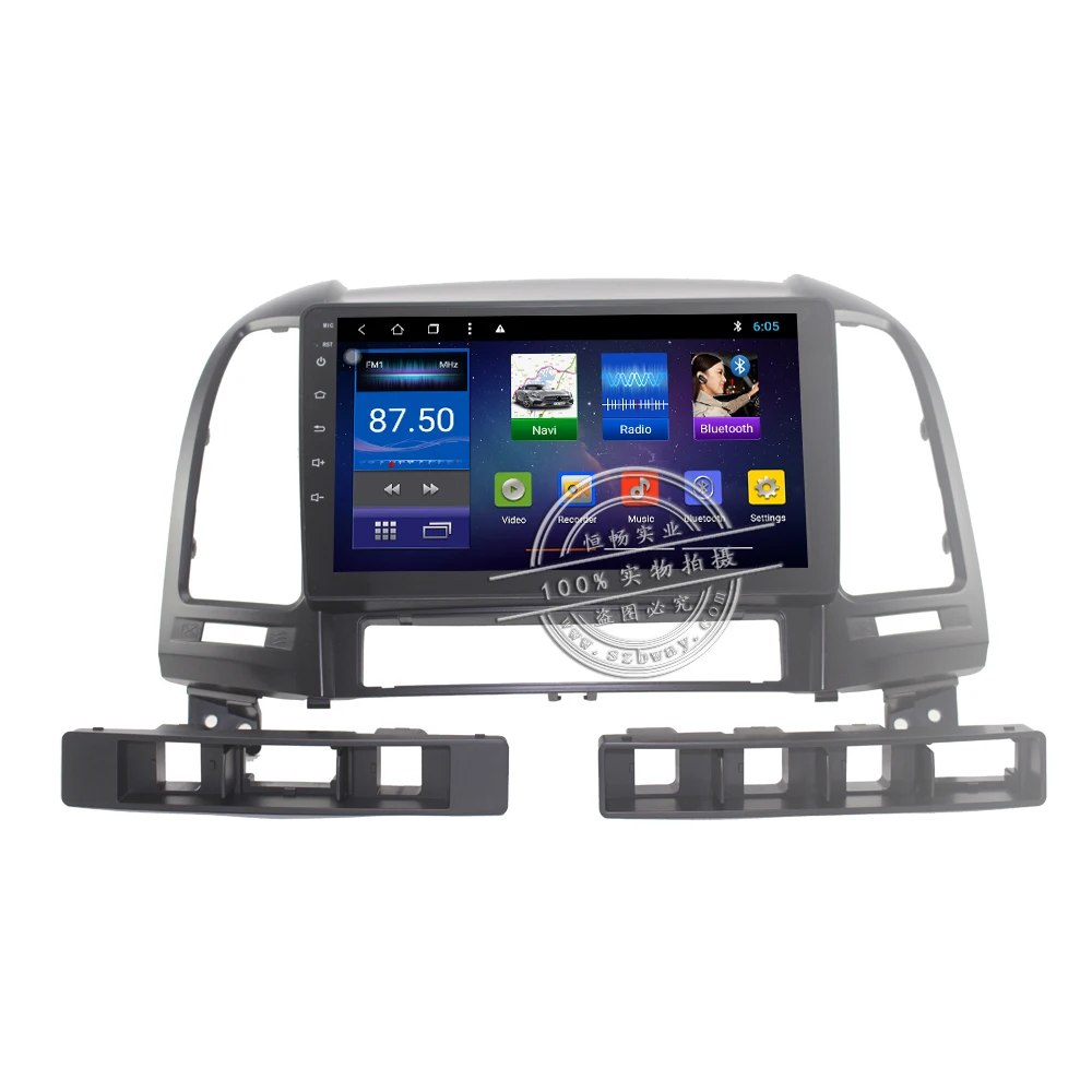 Clearance 9 inch Android 8.1 Octa 8 Core 2G RAM 32G ROM Car DVD Player for Hyundai santa fe 2006-2012 Car Radio GPS Navigation WIFI Map 1