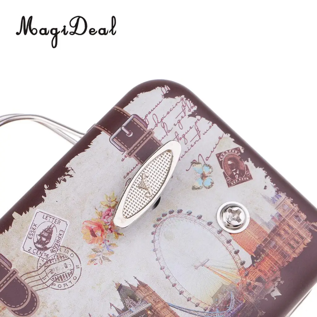 MagiDeal Play 'Innocent' Luggage Suitcase Wind-up Miniature Music Box for Girls Christmas Gift