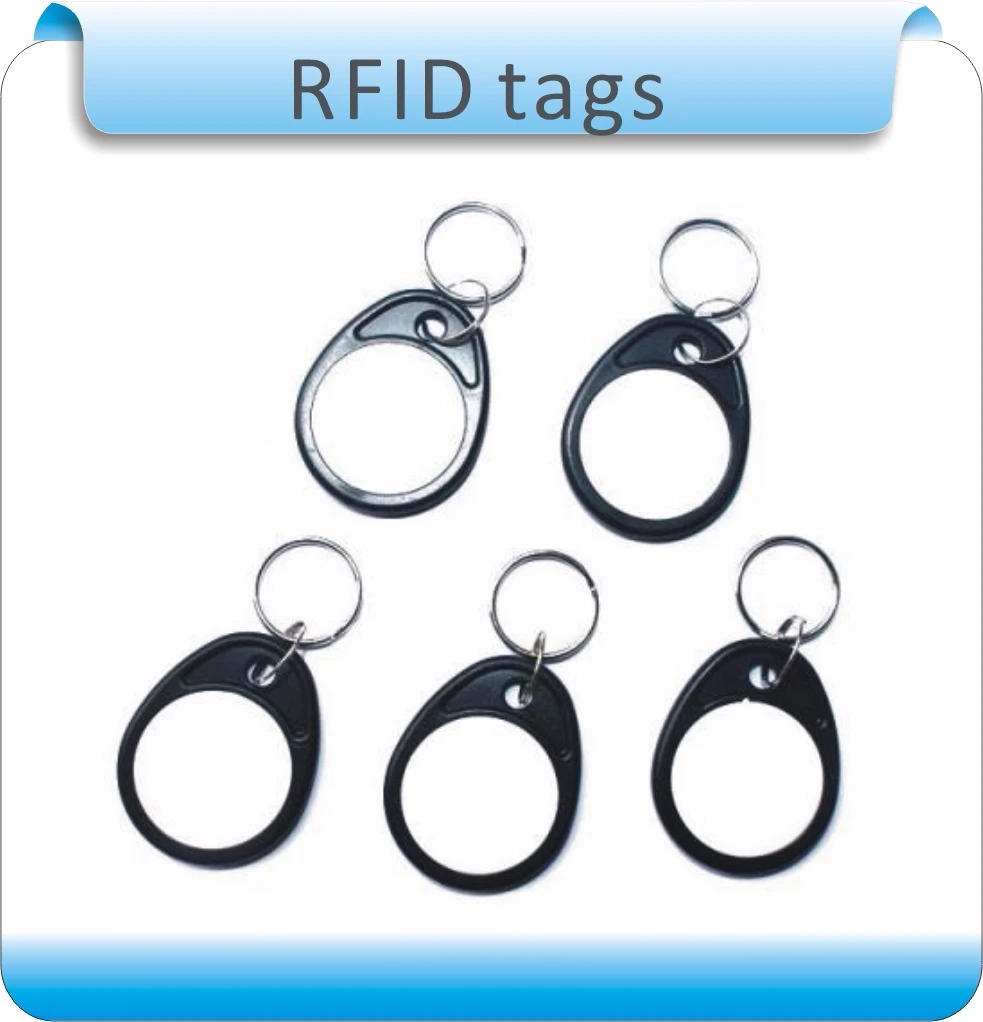 Бесплатная доставка 50 шт ABS Материал черные и белые 4 # TK4100 125 кГц RFID брелок