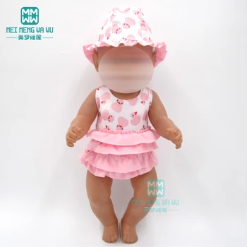 

Doll clothes for 43cm new born doll and american doll 15 Style Variety of fashion baby swimwear