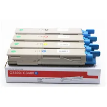 Такой же цветной тонер-картридж для OKI C3300 C3400 43459324 43459323 43459322 43459321
