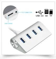 USB 3,0 концентратор 3 порта с TF/SD кард-ридером высокая скорость Мульти USB разветвитель usb кард-ридер для MacBook для windows ноутбука ПК