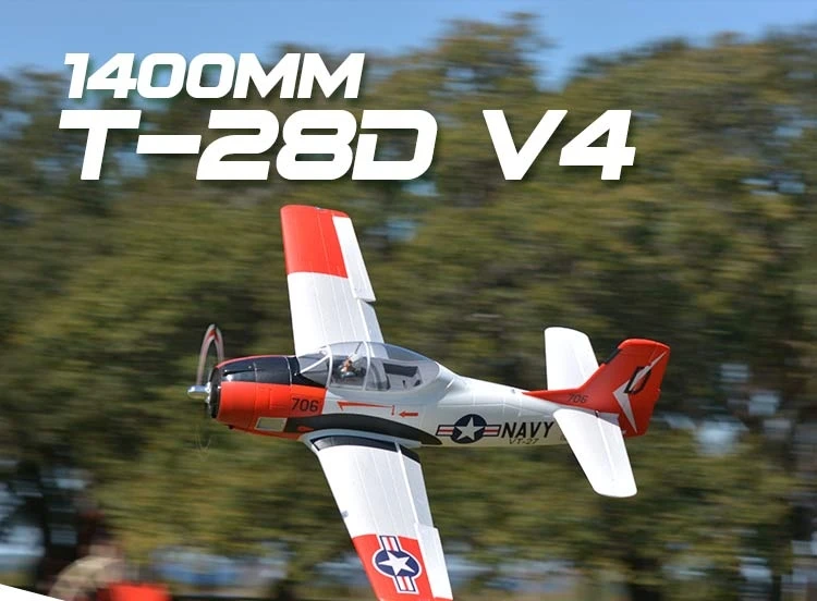 ФМС 1400 мм 1,4 м T28 T-28 Trojan V4 6CH с клапанами втягивается светодиодный EPO PNP RC самолет Американский Warbird модели самолет Avion