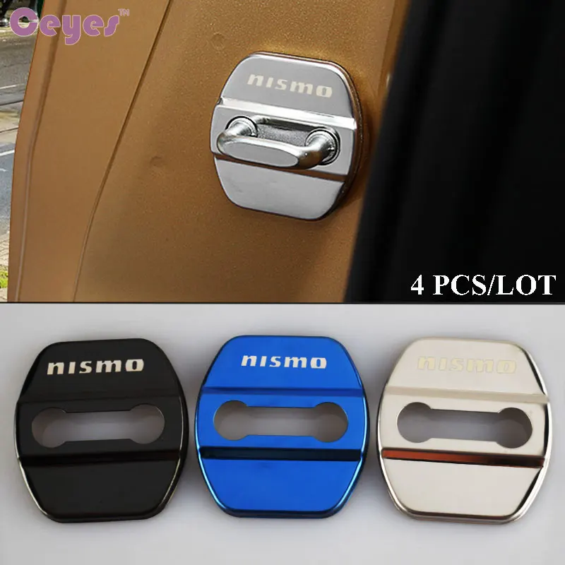 Door Lock Cover Car Styling Case For Nissan Nismo Tiida Teana Skyline Juke X-Trail Almera Qashqai Accessories car door lock cover car interior accessories car exterior accessories car door cover