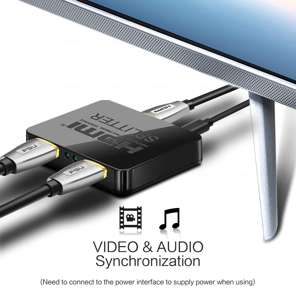 HDCP 4K HDMI разделитель Full HD 1080p видео переключатель 1X2 сплит 1 в 2 усилитель двойной