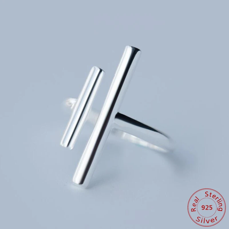 

2018 NEW Fashion HOT Sell 925 Sterling Silver Bar Ring Ring For Women Jewelry Accessories Wedding Engagement Ring Party Rings