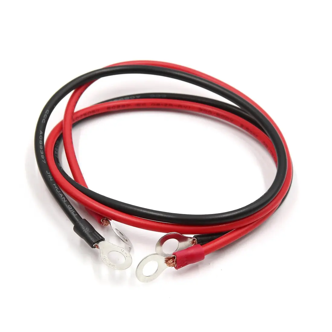 

uxcell 2pcs 52cm Length Black Red Battery Inverter Wire Power Transfer Cable for Car