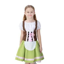 Детская одежда для девочек в стиле Октоберфест, Heidi, немецкий стиль, пивная дева, баварский дирндль, маскарадный костюм, 711 S-XL