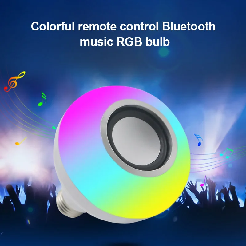 Светодиодный свет лампы Bluetooth музыкальная лампочка с U диск Интерфейс для домашней сцены GHS99