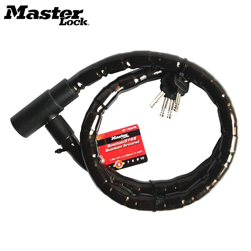 Master Lock Universal Anti-Theft Bike Bicycle Lock Stainless Steel Cable Coil For Castle Motorcycle Cycle MTB Bike Security Lock (2)