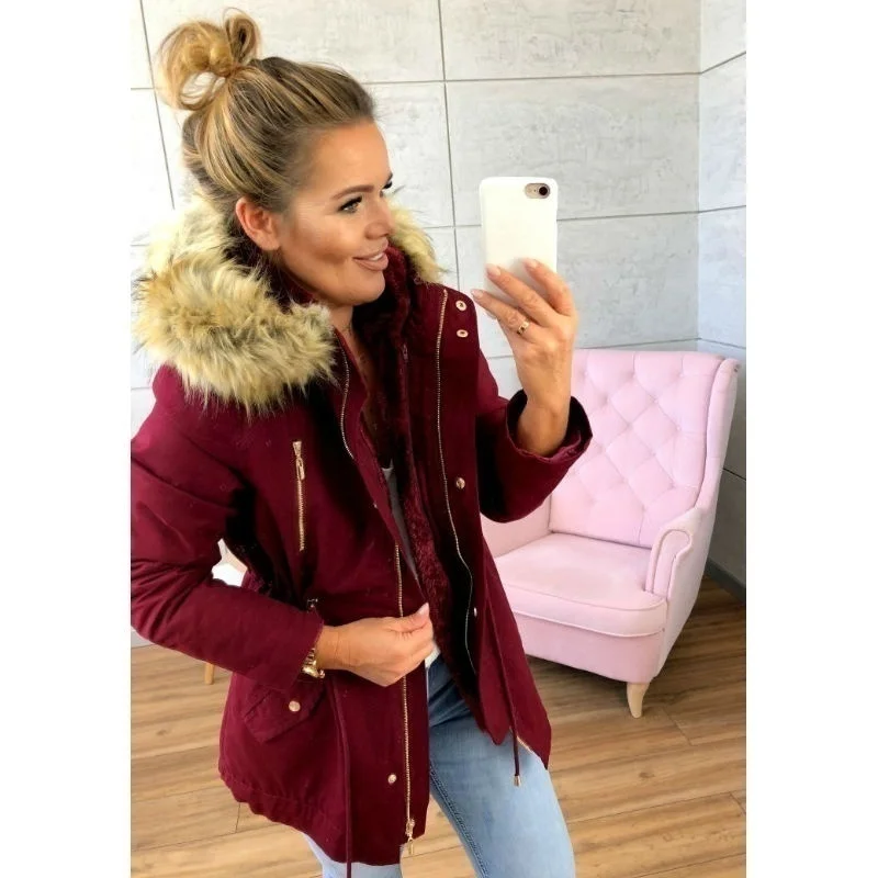 

Voceelinda 2019 Women Zippers Casual Winter Warm Comfortable Coat Long Sleeve Hooded Coat Pocket Women Plus Size Coats