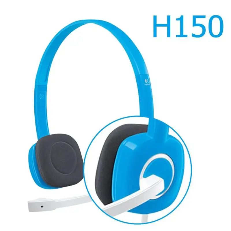 Logitech H150 3,5 мм стерео Шум-отменить наушники с микрофоном 1,8 м кабель для ноутбука/ПК гарнитура с микрофоном