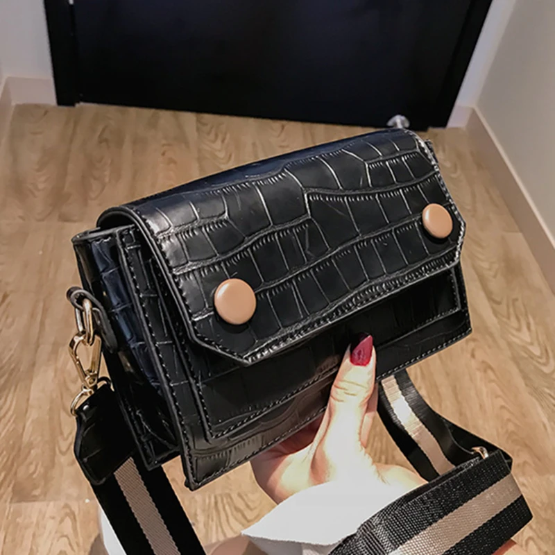 

2019Diamond Lattice Crocodile Pattern Crossbody Women Bag Designer Handbag High Quality Chain Messenger Bag Fashion Vintage Bag