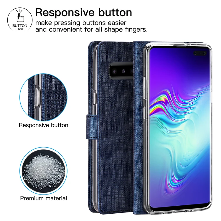 Роскошный чехол-кошелек с откидной крышкой для samsung Galaxy S10 5G противоударный кожаный защитный чехол для samsung Galaxy S10 5G