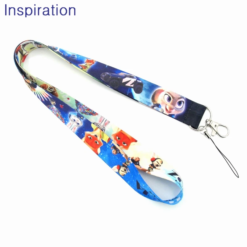 

Cartoon Film Zootopia Lanyard Necklace Mobil Phone Neck Strap Keys Camera ID Card Kids Lanyard Necklace For Boys Girls Fans