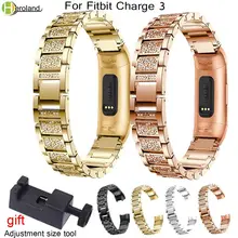 New Fashion Luxury Watch Band Bands for Fitbit Charge 3Crystal Metal Bracelets Replacement Adjustable Straps For Fitbit Charge3 New Fashion Luxury Watch Band Bands for Fitbit Charge 3Crystal Metal Bracelets Replacement Adjustable Straps For Fitbit Charge3