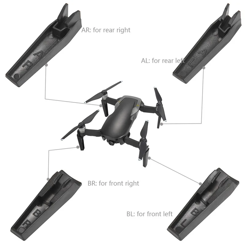 Easttowest DJI Mavic Air посадка с высоты шестерни аксессуары комплект 4 шт. расширение ног для Mavic Air