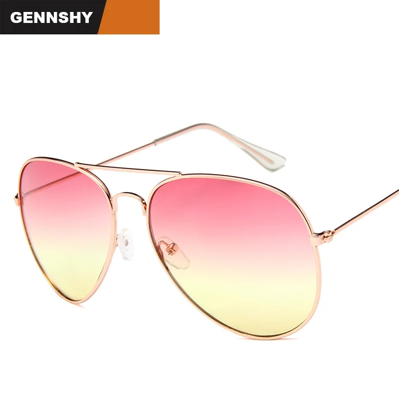 Модные металлические солнцезащитные очки мужские ретро брендовые дизайнерские солнечные очки авиаторы Серебристая оправа прозрачные синие океанские линзы