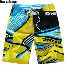 Солнцезащитные GRACE летние купальные костюмы шорты пляжные шорты для плавания Короткие штаны рисовать купальники-стринги мужские спортивные шорты для бега мужские