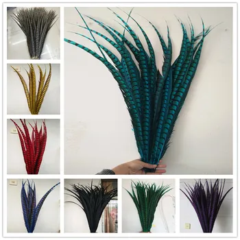 

Wholesale 50 Pcs/Lot Natural Lady Amherst Pheasant Feathers 70-80CM 28-32inch jewelry Wedding Decorations Pheasant Feather plume