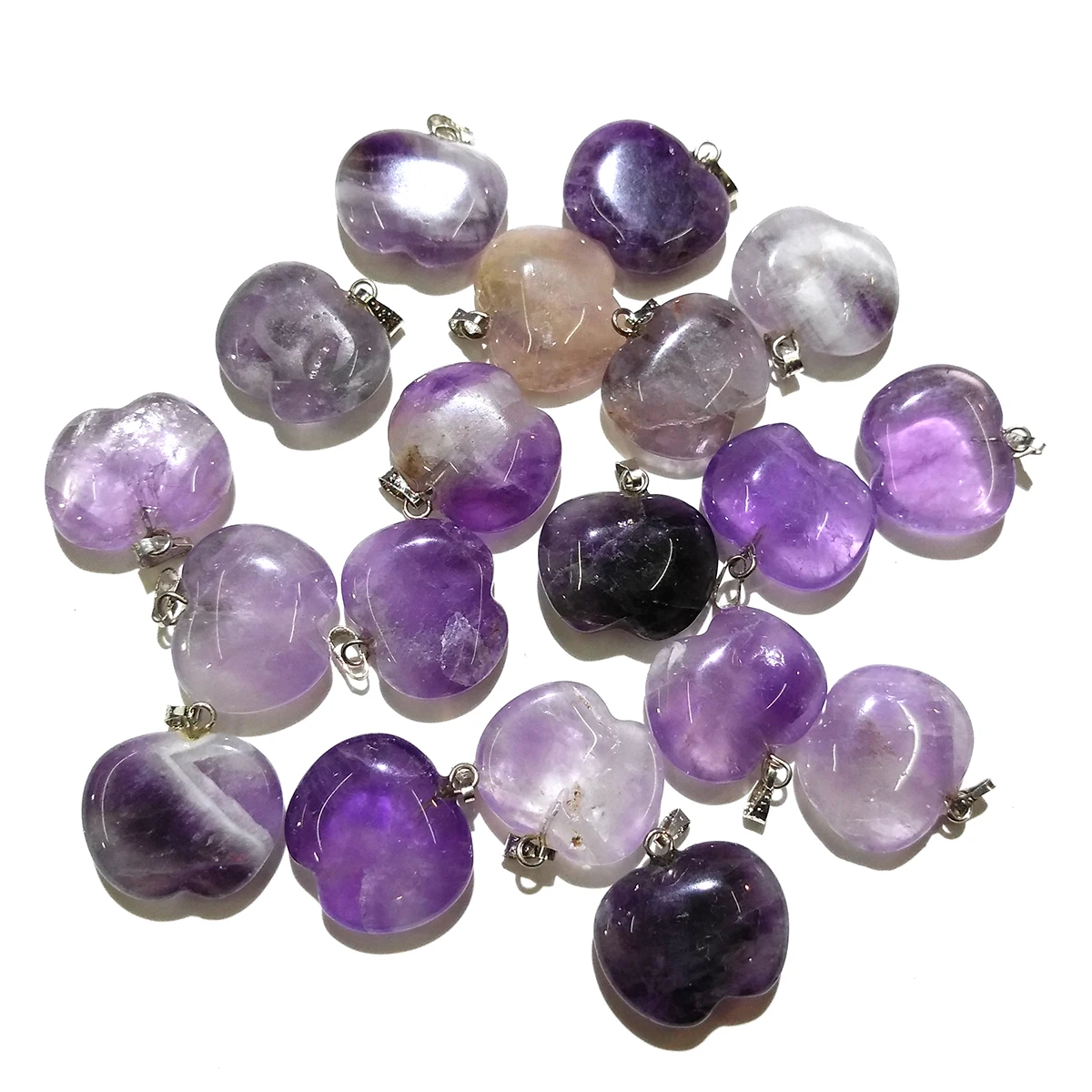 Natural Amethysts Pendants Lucky Stone Crystal Pendant For Jewelry