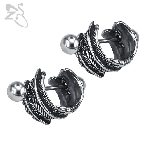 ZS 19 стильные серьги-кольца из нержавеющей стали для мужчин и женщин, маленькие круглые серьги в стиле панк, Винтажные Ювелирные изделия в стиле хип-хоп, аксессуары, подарки - Окраска металла: 8