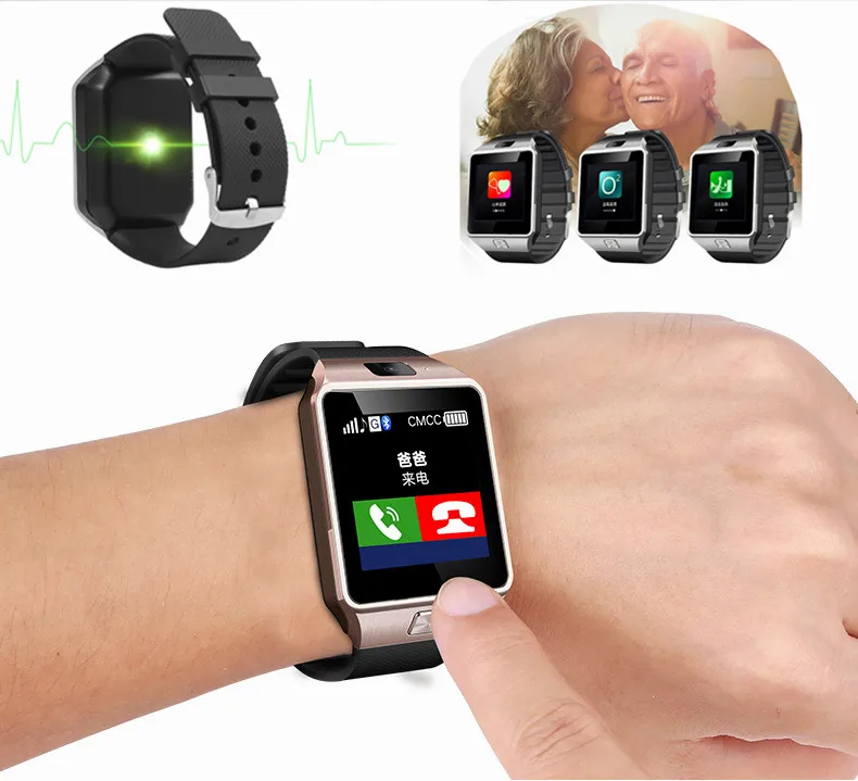 

Elderly Men GPS ECG Heart Rate Clock Smartwatch Camera Pedometer Call Blood Pressure Android iOS Smart Watches Sports Bracelet