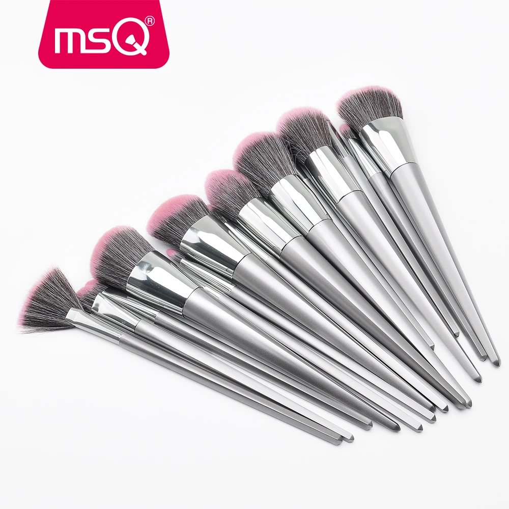 MSQ роскошные 15 шт Pro кисти для макияжа Набор Фонд Eye Liner контур Make Up Brush Наборы