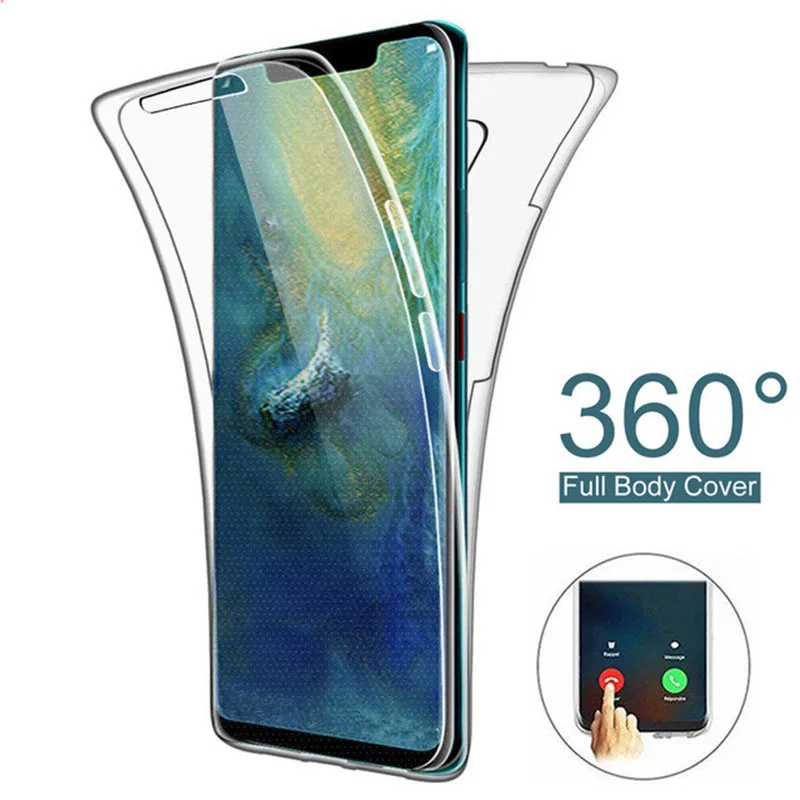 

Soft 360 Shockproof Cover for Huawei P30 P30 lite P30 Pro Mate 20 10 Clear Soft TPU Cover for Huawei P20 Lite P Smart Plus 2019