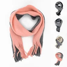 Высококачественный зимний теплый шарф для детей; хлопковый кашемировый шарф в полоску для мальчиков и девочек; толстый шарф с кисточками