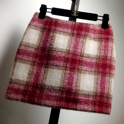 S-3XL, 3 цвета, зимние юбки, весна-осень, женская новая модная облегающая мини-юбка-карандаш в клетку с геометрическим рисунком