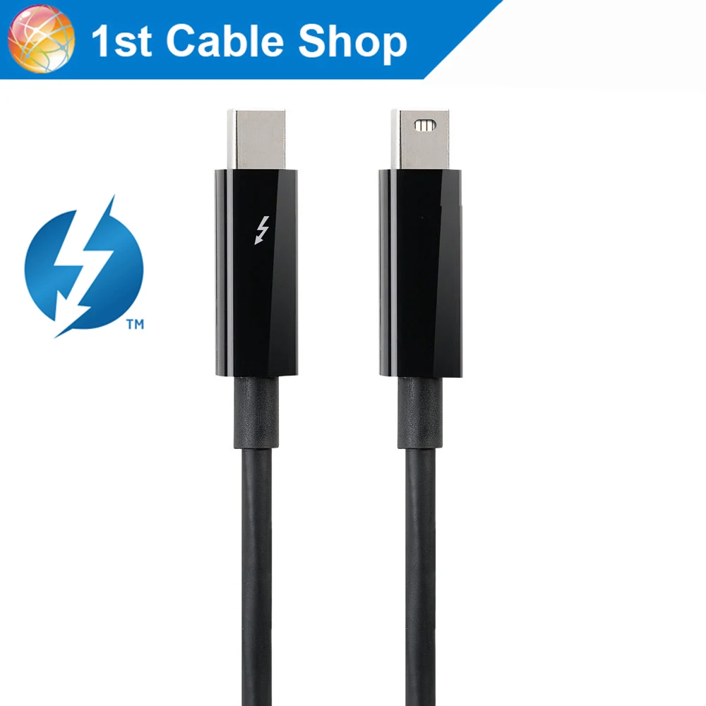 

True Thunderbolt 2 cable Thunderbolt 2 male to male 3ft 1M black for apple macbook&pro air mini
