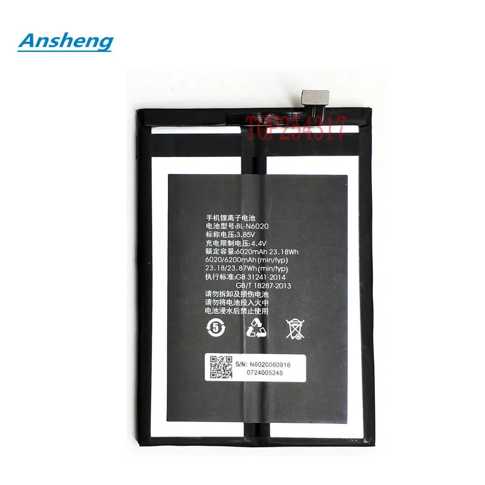 

New Original 6020mAh BL-N6020 Battery For Gionee M6PLUS M6 PLUS Mobile Phone