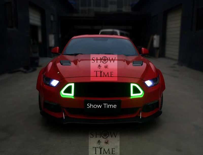 Подходит для Ford Mustang RTR 15 16 2.3 т 3.7 5.0 цвет изменился ABS гриль Гонки Грили решетка
