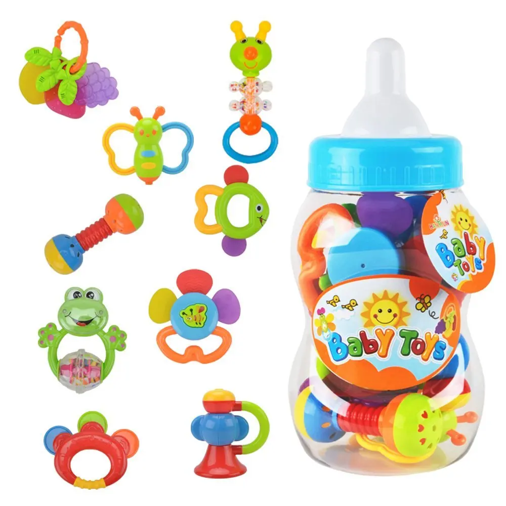 Погремушка грызунок набор детских игрушек 9 штук погремушки для развития | Интерактивные игрушки для малышей -32890231504