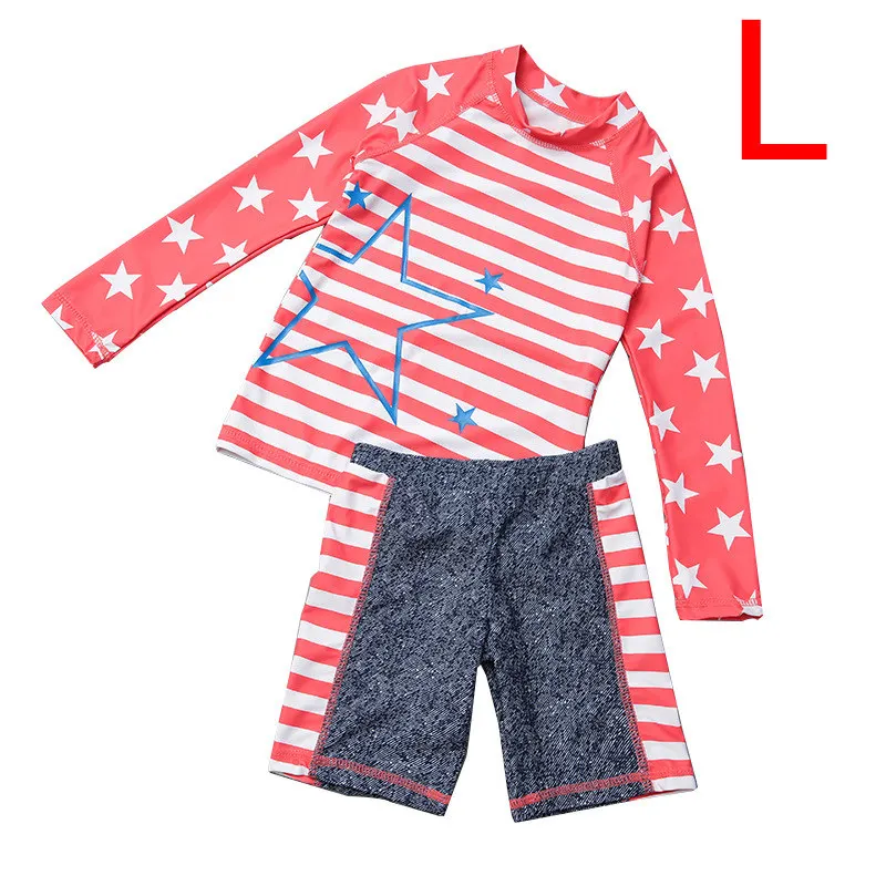 Children's Swimwear for Girls Rash Guards Long Sleeve Sunscreen UV Protection Kids Bathing Suit Toddler Teens Children Swimsuit - Цвет: L-8271