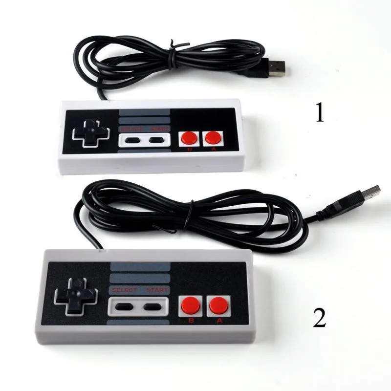 Лидер продаж 1 шт. 8 битный пластиковый контроллер USB игровой джойстик для NES Windows