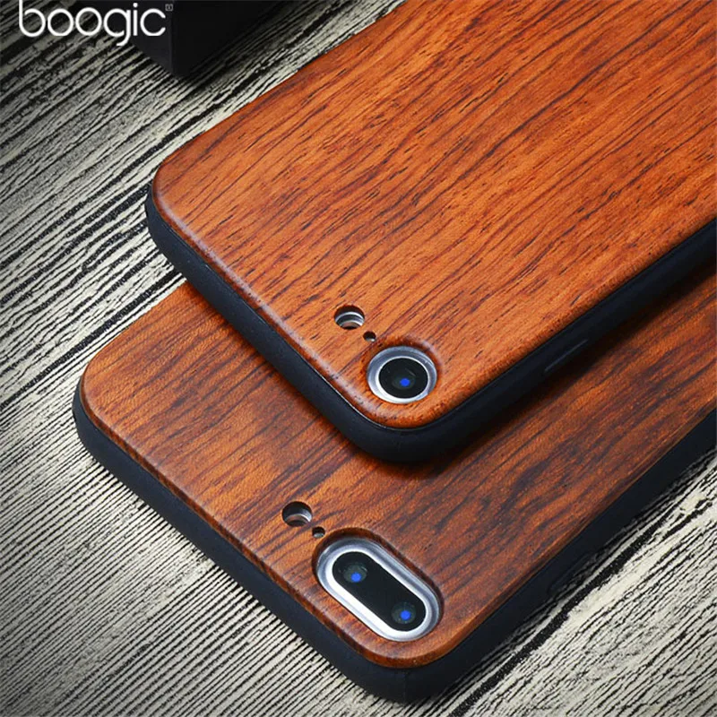 

TPU Wooden Case For iPhone 8 8 Plus 7 7 Plus 6 6S Plus 5 5S SE Pattern Wood Case Retro Natural Carving Cover Coque Capa Funda