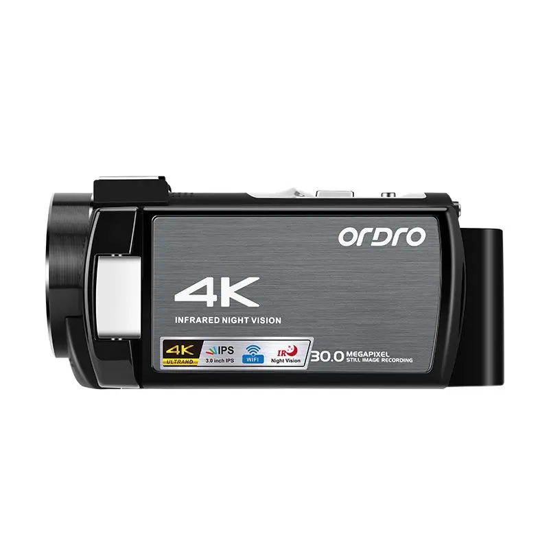  Ordro WIFI AE8 Vlog Camera Full HD Touch Screen 4K Video Kamera Digital IR Night Vision Camera Foto