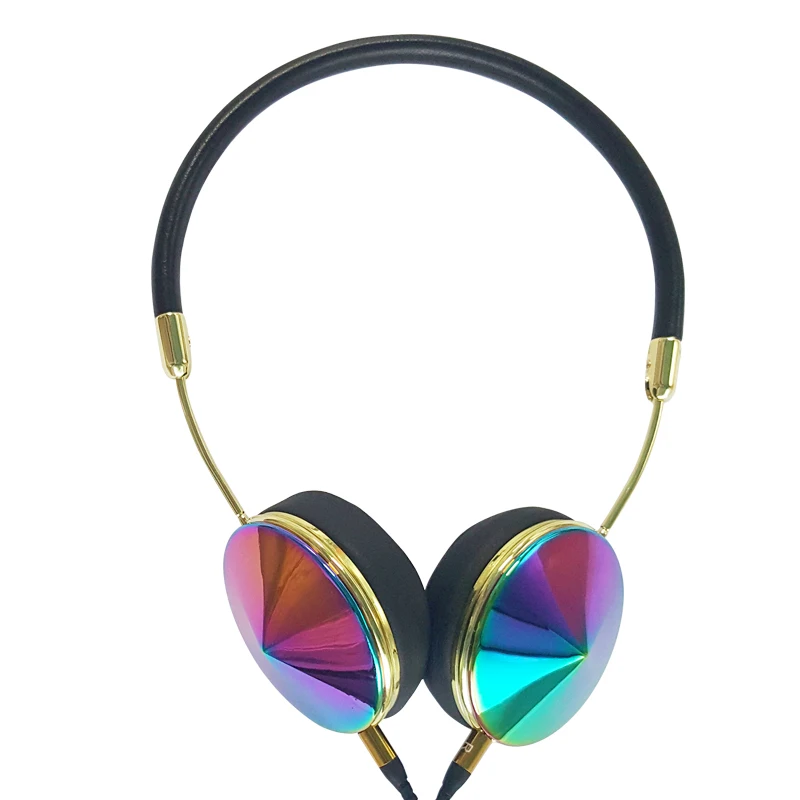 Liboer Headband Headphones w/ Microphone Portable Wired Rose Gold