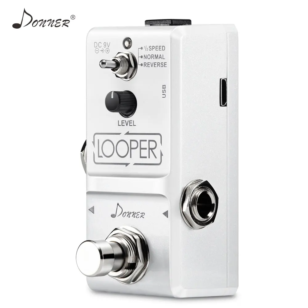 Donner Looper педаль для гитарных эффектов 10 минут Looping Time Mini PedalTrue bypass Stompbox аксессуары