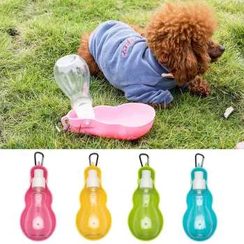 

Foldable Plastic Dog Water Bottle For Cats Travel Drinking Outdoor Pets Water Feeder Dispenser dog water bottle Drinking cup
