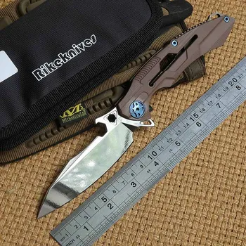 

DICORIA RIKE M3 Flipper ball bearing tactical folding knife 154CM blade Titanium+G10 handle hunting outdoor knives EDC tool