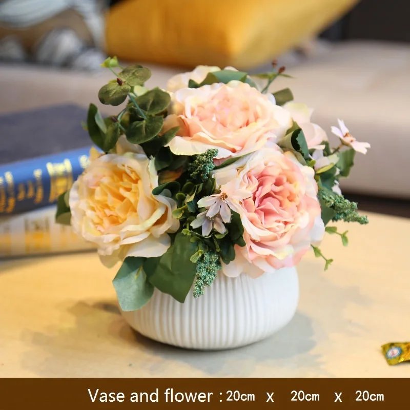 Number 19 Para Casa Vasi Decorativi керамическая вазо для свадьбы ВАСО де Флор Teraryum аксессуары для украшения дома Современная ваза для цветов - Цвет: Number 19